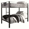 Dinsmore Bunk Bed In Black/Gray, Twin/Twin