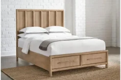 Dorsey Panel Bed In Granola, Queen