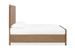 Dorsey Woven Panel Bed In Granola, Queen