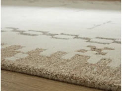 Dot Rug In Cream/Brown/Taupe, 8x10