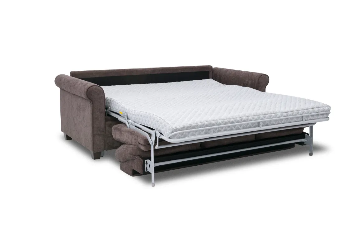Drew Queen Sleeper Sofa In Mistral Chocolate