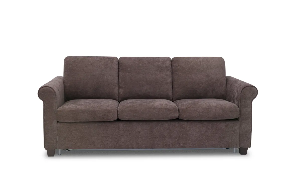 Drew Queen Sleeper Sofa In Mistral Chocolate