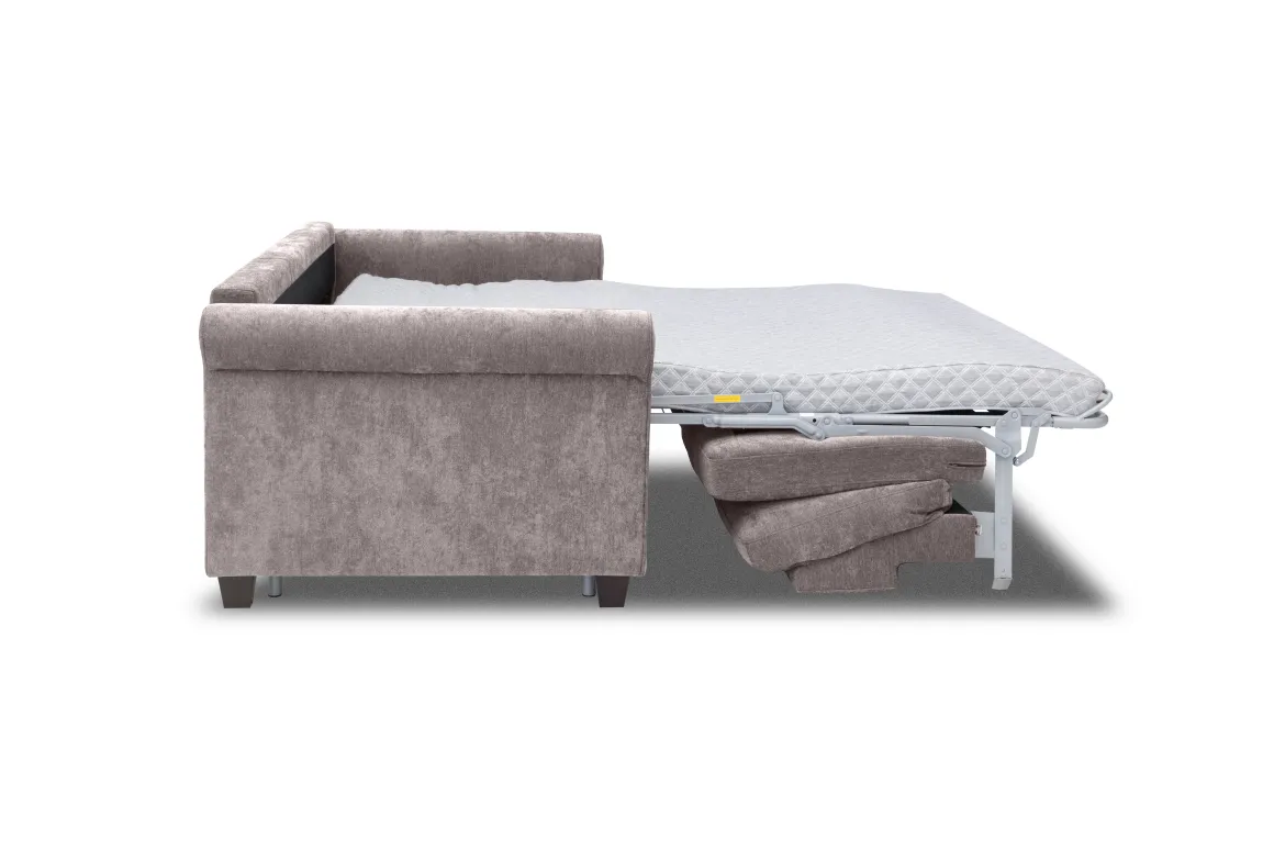 Drew Queen Sleeper Sofa In Mistral Chocolate