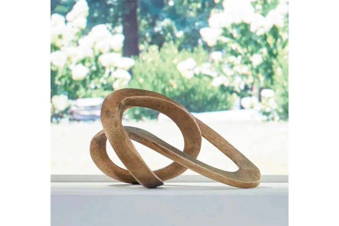 Dunnruck Sculpture In Antiqued Brass Finish