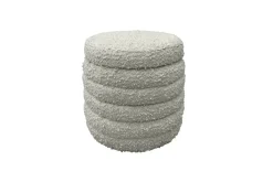 Duntler Accent Ottoman In Ivory