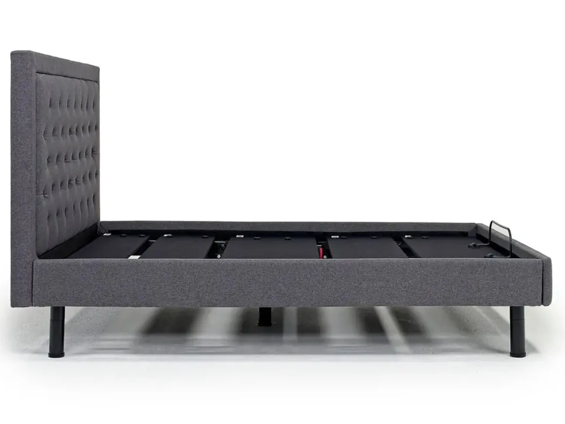 Duo Linen Adjustable Foundation Bed In Natural, Queen