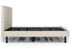 Duo Linen Adjustable Foundation Bed In Natural, Queen