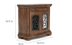 Durango 3 Drawer Nightstand In Willadeene