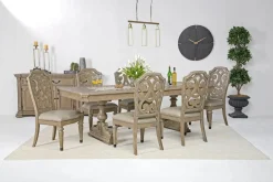 Durango Dining Table & 6 Chairs In Fawn