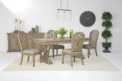 Durango Dining Table & 4 Side Chairs In Fawn