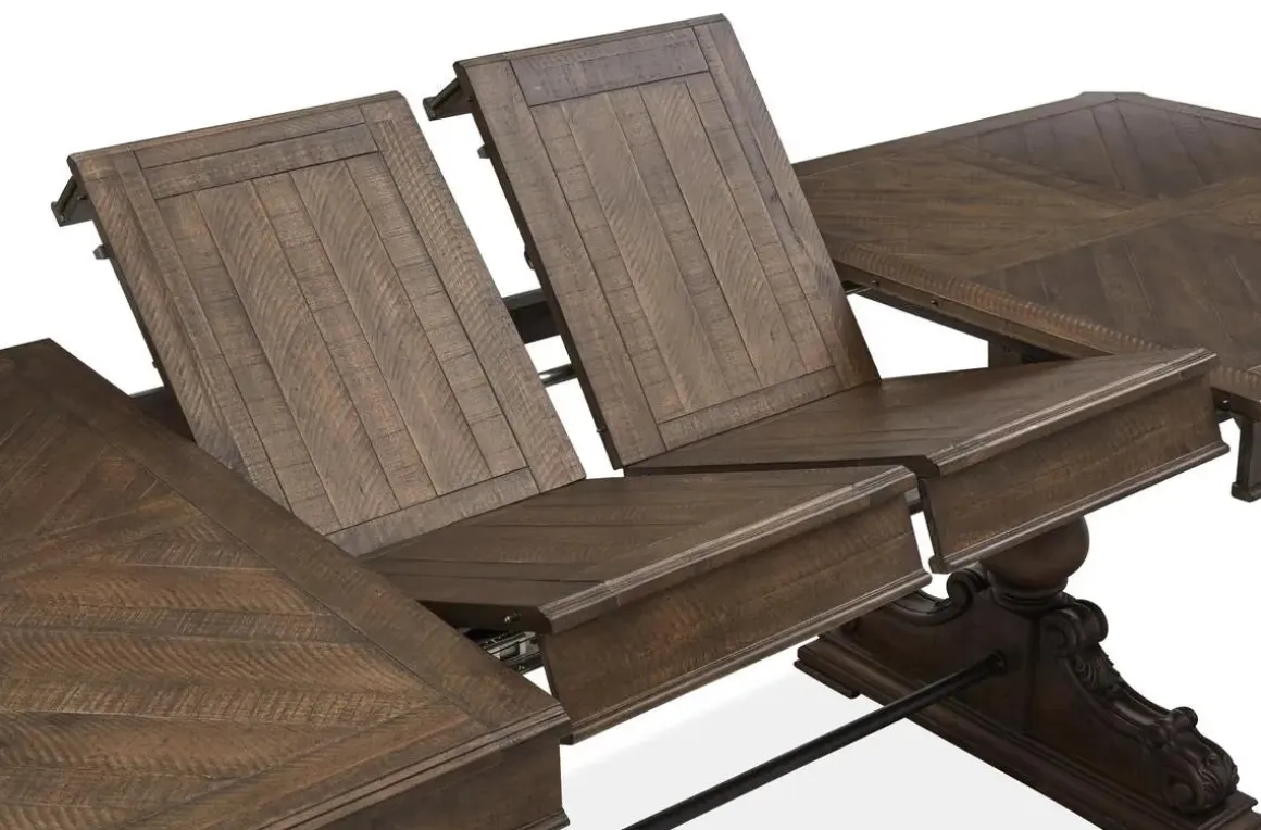 Durango Dining Table & 4 Side Chairs In Fawn