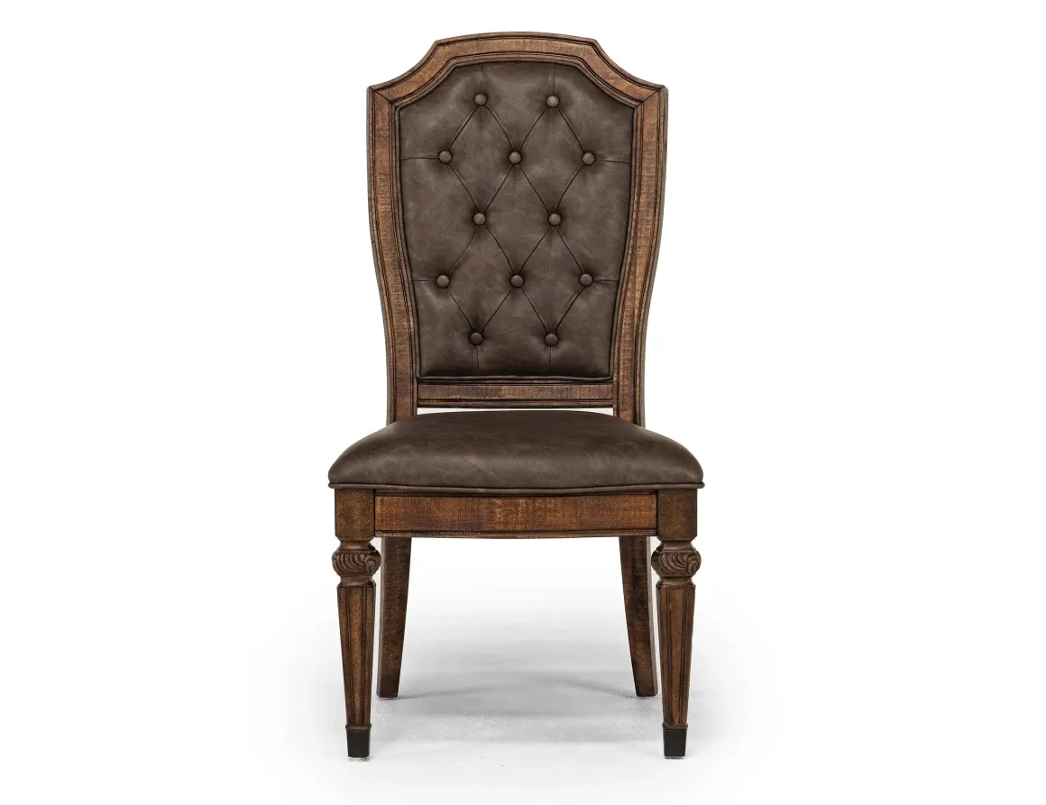 Durango Dining Table & 4 Side Chairs In Fawn