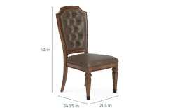 Durango Dining Table & 4 Side Chairs In Fawn