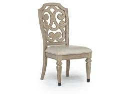 Durango Dining Table, 6 Chairs & 2 Arm Chairs In Fawn