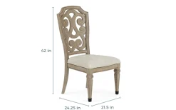 Durango Dining Table, 6 Chairs & 2 Arm Chairs In Fawn
