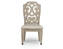 Durango Dining Table, 4 Side Chairs & 2 Arm Chairs In Fawn