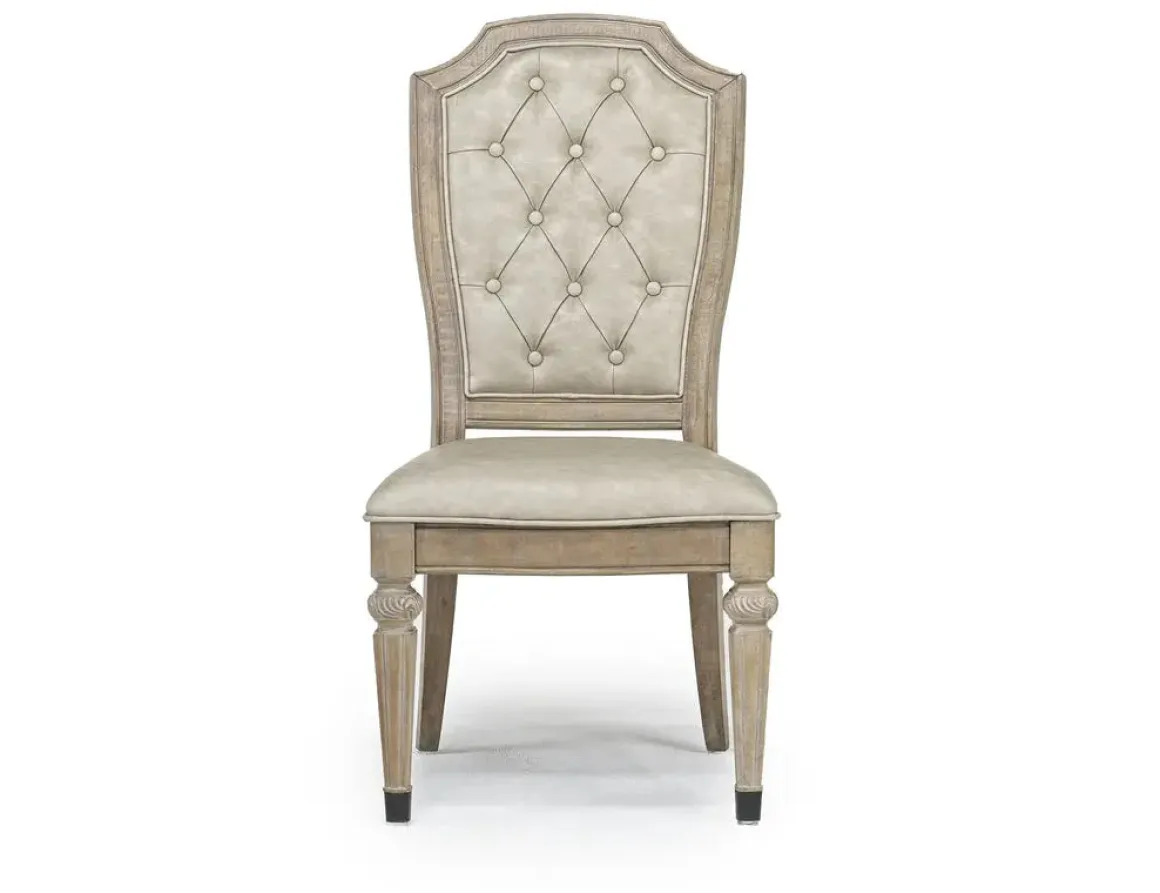 Durango Dining Table, 4 Side Chairs & 2 Arm Chairs In Fawn