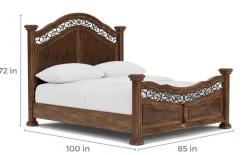 Durango Panel Bed In Willadeene, Queen