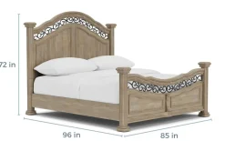 Durango Panel Bed In Willadeene, Queen