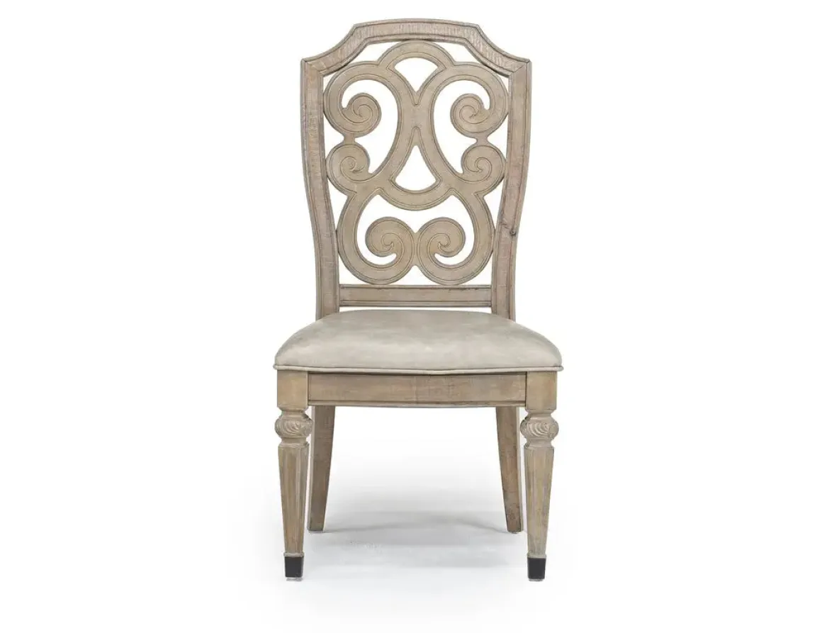 Durango Side Chair In Fawn, Upholstered
