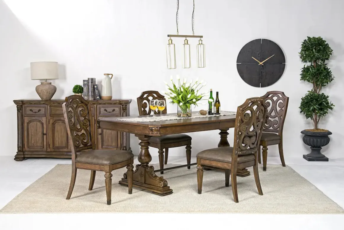 Durango Side Chair In Fawn, Upholstered