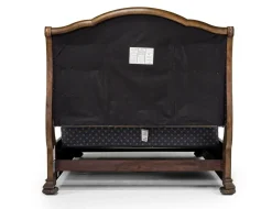 Durango Upholstered Sleigh Bed W/ Storage In Fawn, Queen