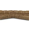 Dusty 6 Piece Reclining Sectional In Bonanza Silt