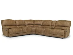 Dusty 6 Piece Reclining Sectional In Bonanza Silt