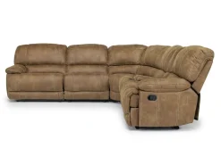 Dusty 6 Piece Reclining Sectional In Bonanza Silt