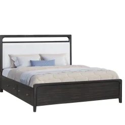 Easton Upholstered Storage Bed In Natural, Ca King