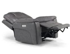 Echo 3 Power Recliner In Rainier Storm Leather