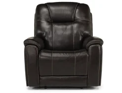 Echo 3 Power Theater Recliner W/ Immersive Sound In Rainier Walnut Leather