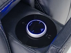 Echo 3 Power Theater Recliner W/ Immersive Sound In Rainier Walnut Leather