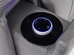 Echo 3 Power Theater Recliner W/ Immersive Sound In Rainer Storm Leather