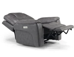 Echo 3 Power Theater Recliner W/ Immersive Sound In Rainer Storm Leather