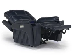 Echo 3 Power Theater Recliner W/ Immersive Sound In Rainer Storm Leather