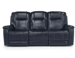 Echo 3 Power Theater Sofa W/ Immersive Sound In Rainier Walnut Leather