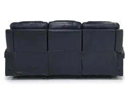 Echo 3 Power Theater Sofa W/ Immersive Sound In Rainier Walnut Leather