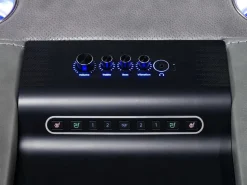 Echo 3 Power Theater Sofa W/ Immersive Sound In Rainier Walnut Leather