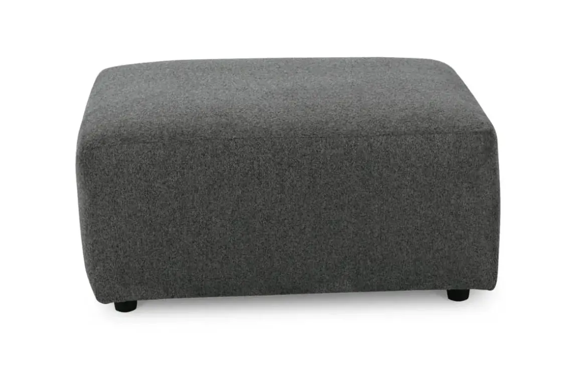 Edenfield Oversized Ottoman In Charcoal