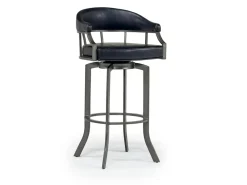 Edy Barstool In Mineral & Black, Swivel