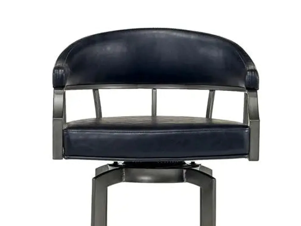 Edy Barstool In Mineral & Black, Swivel