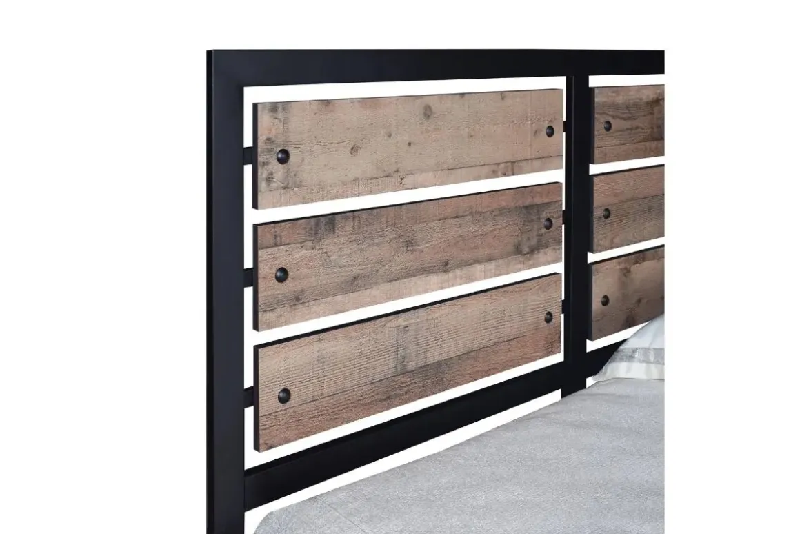 Elk River Panel Bed In Rustic Brown, Twin