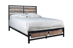 Elk River Panel Bed In Rustic Brown, Twin