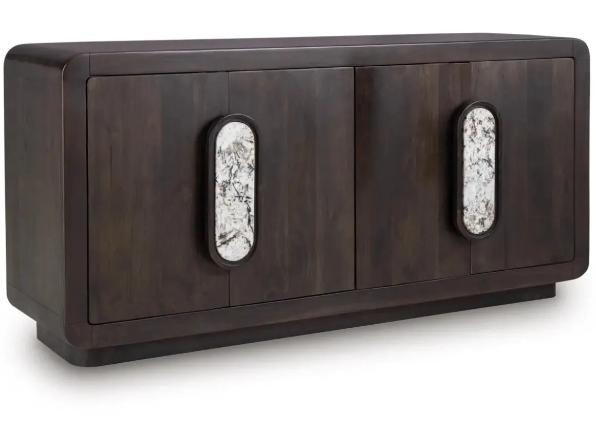 Elliston Media Console In Espresso Brown