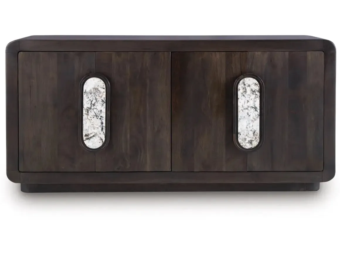 Elliston Media Console In Espresso Brown