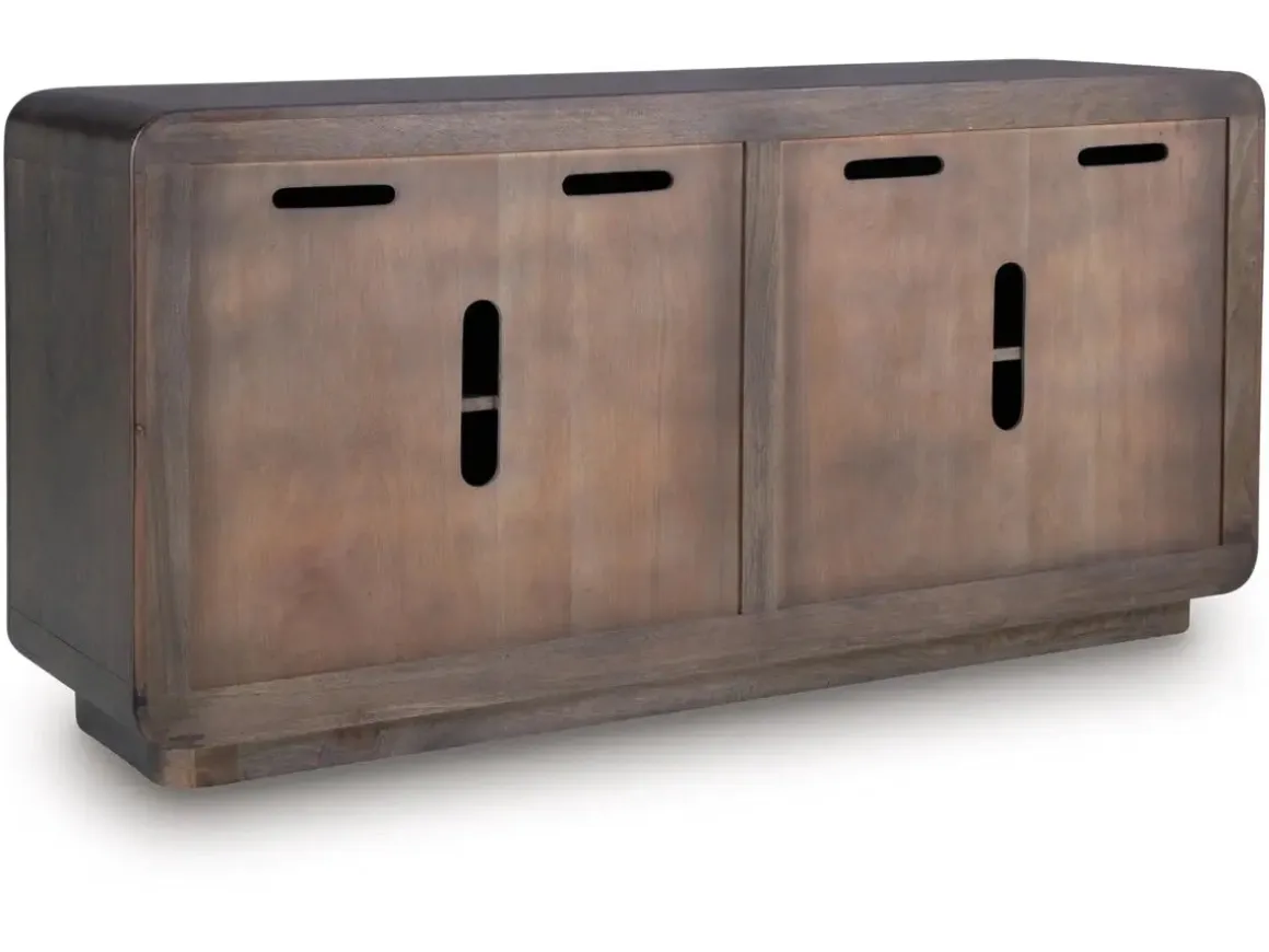 Elliston Media Console In Espresso Brown