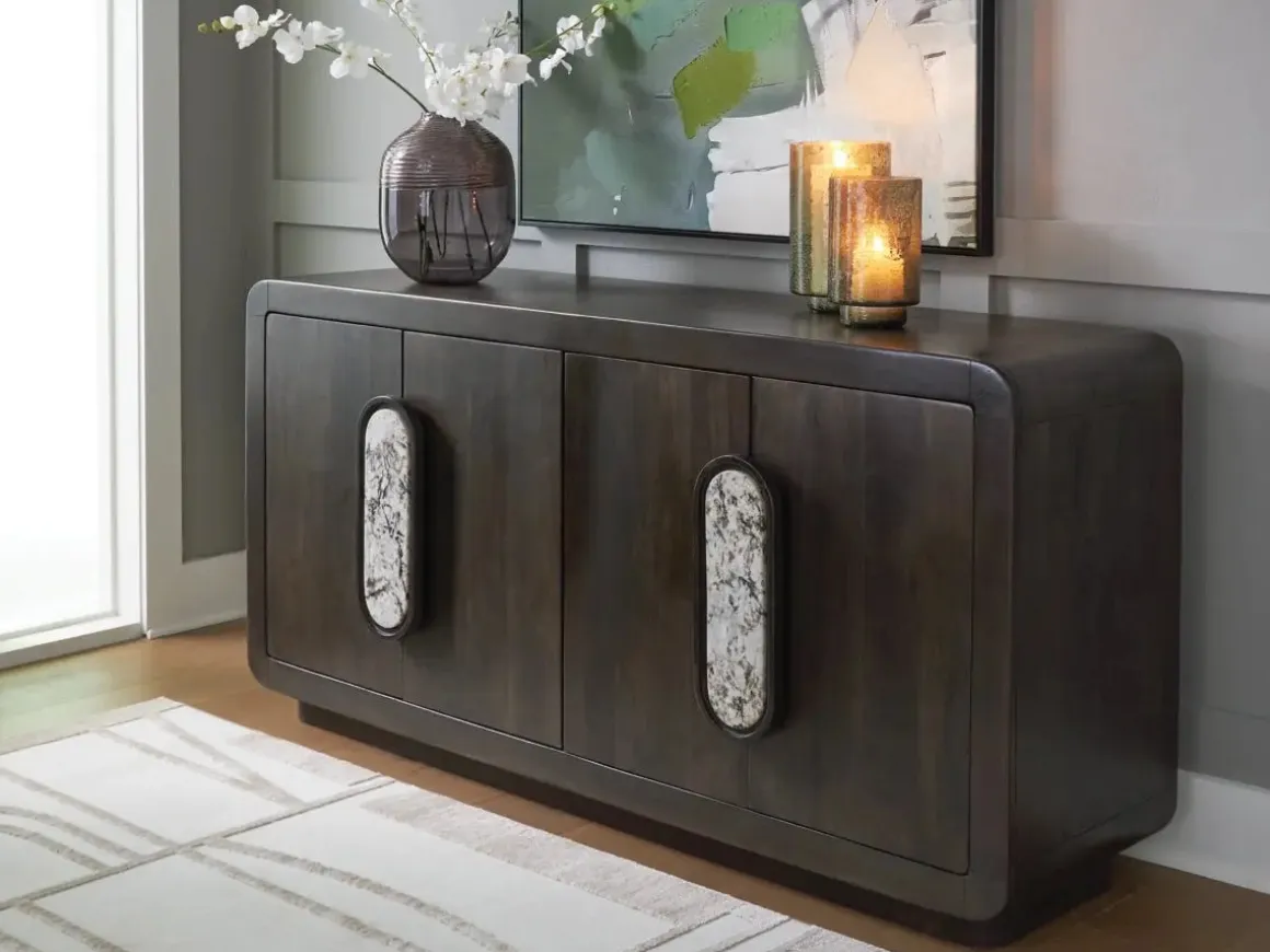 Elliston Media Console In Espresso Brown