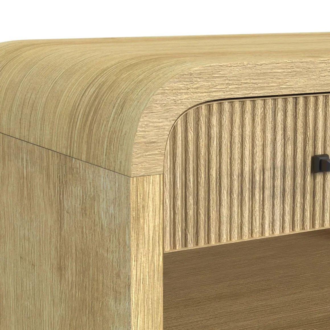 Emberly 2 Drawer Nightstand In Black