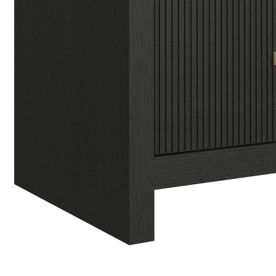 Emberly 2 Drawer Nightstand In Black